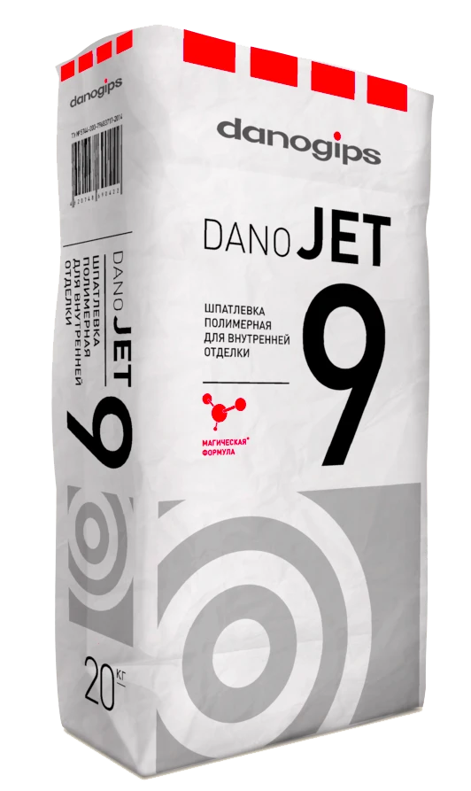 Фото Шпатлевка полимерная DANO JET 9, 20 кг Danogips