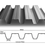 фото Профнастил Н-75 оцинкованный
