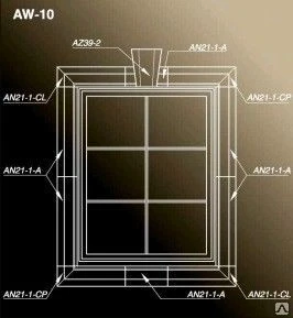Фото Комплект обрамлений Оконный проем AW-10