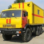 фото Передвижная дизель-генераторная установка Cummins C300D5 с АВР на шасси КАМ
в