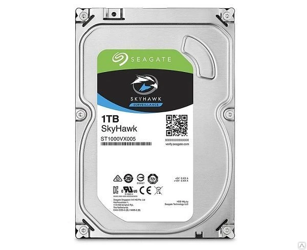 Фото Жесткий диск 3.5" 1Tb Seagate SkyHawk ST1000VX005, 5900rpm, 
64Mb, SATA3