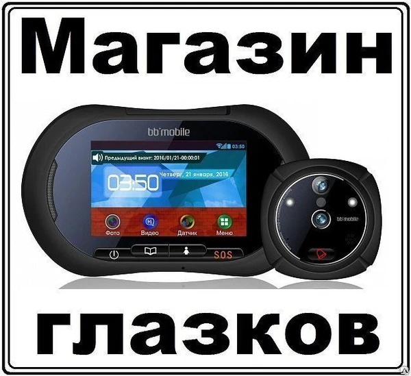 Фото Автономный GSM WiFI дверной видеоглазок с видеокамерой видеозвонок