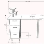 фото Маникюрный стол с подставками