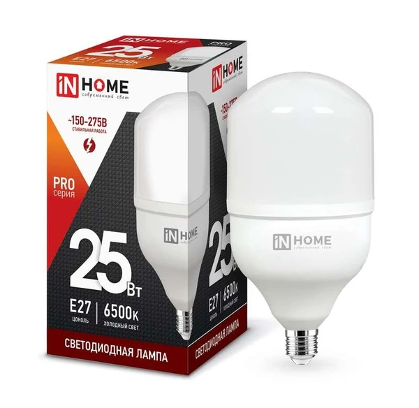 Фото Лампа светодиодная LED-HP-PRO 25Вт 230В 6500К E27 2250лм IN HOME 4690612031064