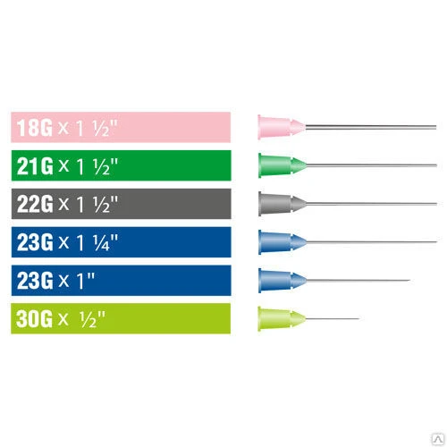 Фото Игла инъекционная одноразовая стерильная (SF) 23G 1" (0,6мм x 25мм) Германи