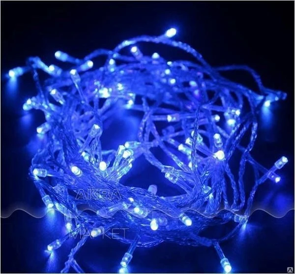 Фото LED гирлянда ActivLed Нить 100 (blue)