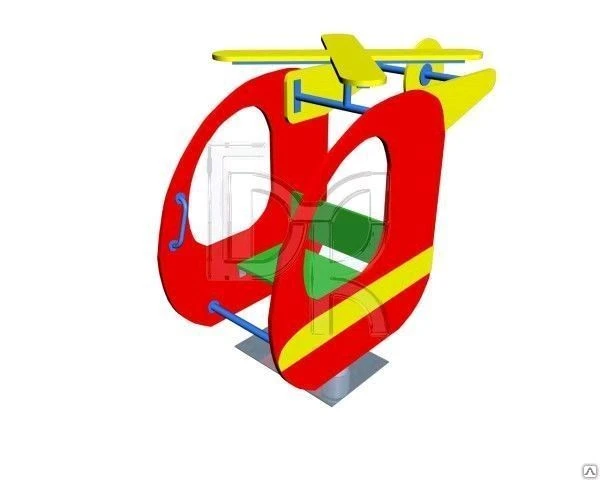 Фото Качалка на пружине "Вертолет" КП-1 (1700х640, Н=1450)
в