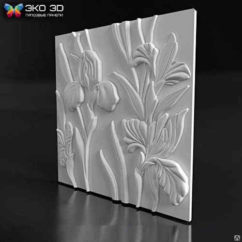 Фото 3D панель "AZALEAS" 500х500мм