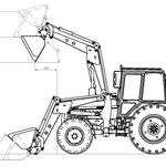 Фото №3 Фронтальный погрузчик Робокоп-1.5 усиленный для МТЗ-1221