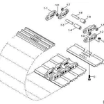 фото 81EM-20020 / 81N6-26620 Болт с гайкой башмачные Hyundai R210LC - R250LC