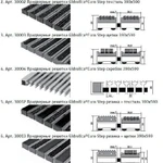 фото Придверная решетка Gidrolica Step - текстиль+щетка+скребок 390х590мм