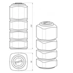 Фото №2 Емкость прямоугольная L 1000 литров