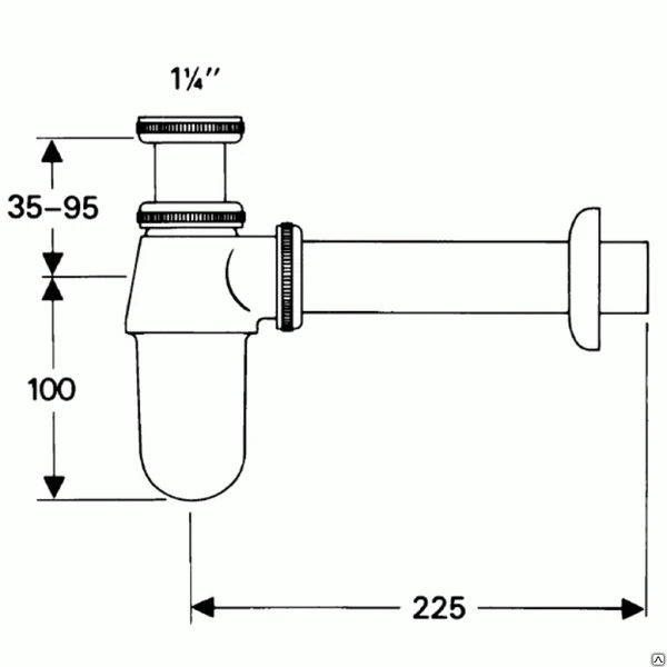 Фото Hansgrohe сифон для раковины 52053000