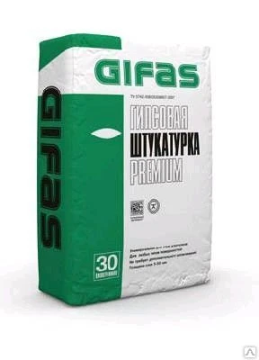 Фото Штукатурка гипсовая GIFAS PREMIUM