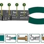 фото Электропассатижи KRAFTOOL Съемник 0,8-2,6 мм, кусачки, обжим, 235 мм