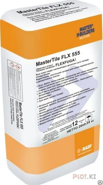 Фото Смесь для затирки швов MasterTile FLX 555 серый 5 кг