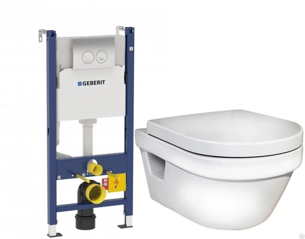 Фото Комплект Gustavsberg Hygienic Flush 458.124.21.1+5G84HR01 Gustavsberg