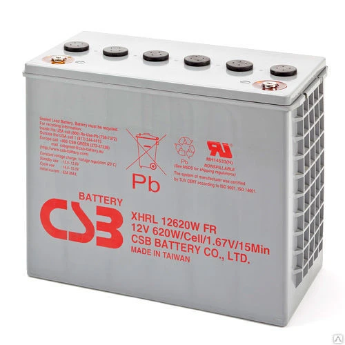 Фото Аккумуляторная батарея CSB XHRL12620W (12В 140Ач)