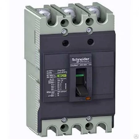 Фото Выключатель автоматический 3п 250А 18кА EZC250F Schneider Electric