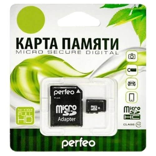 Фото Карта памяти Perfeo microSDHC