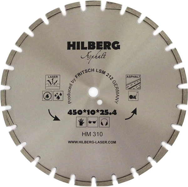 Фото Алмазный диск Hilberg д. 450 мм асфальт