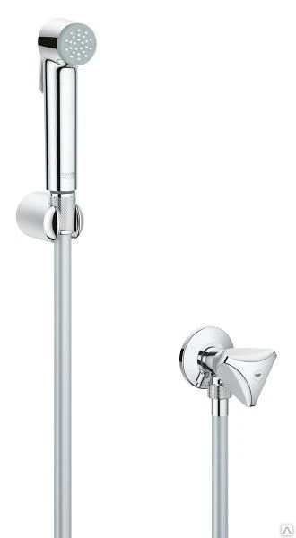 Фото Душевой набор с угловым вентилем, 1 вид струи Grohe Tempesta-F 27514001 Gro