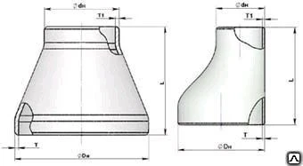 Фото Переход 377 ГОСТ17378; 102-488-95 ст.20; 09Г2С; 12Х18Н10Т