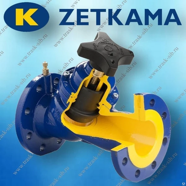 Фото Клапан балансировочный Zetkama 447A DN300, PN16, Ф/Ф, Тмакc 300°C