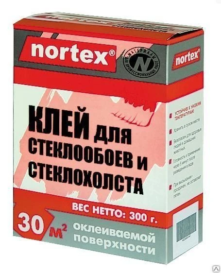 Фото Клей для стеклообоев "Nortex" 300 гр., сухой