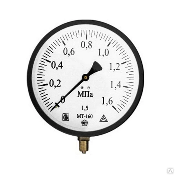 Фото Манометр избыточного давления МТ160 (Багория) М 20х1.5 класс точности 1,5, 0,6 мм