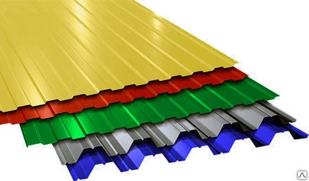 Фото Профнастил оцинкованный с полимерным покрытием С-8 0,4 мм