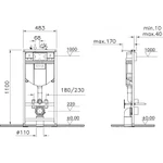 Фото №3 Комплект унитаза с инсталляцией Norm Fit 9773B099-7207 Микролифт Vitra