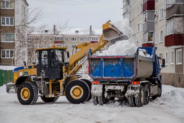 Фото вывоз снега