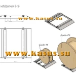 фото Опора роликовая для размотки кабельных барабанов (платформа для размотки барабанов)
