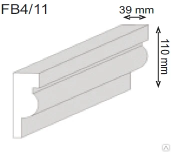 Фото Декоративный профиль из пенополистерола FB 4/11