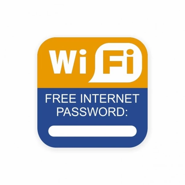 Фото Наклейка Wi-Fi free password