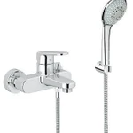 фото Смеситель однорычажный для ванны с душевым гарнитуром Grohe Europlus II 335