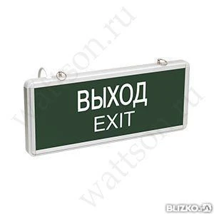 Фото Iek, Светильник Аварийный "Выход-Exit" Сса 1001 На Светодиодах, 1,5 Ч., 3Вт