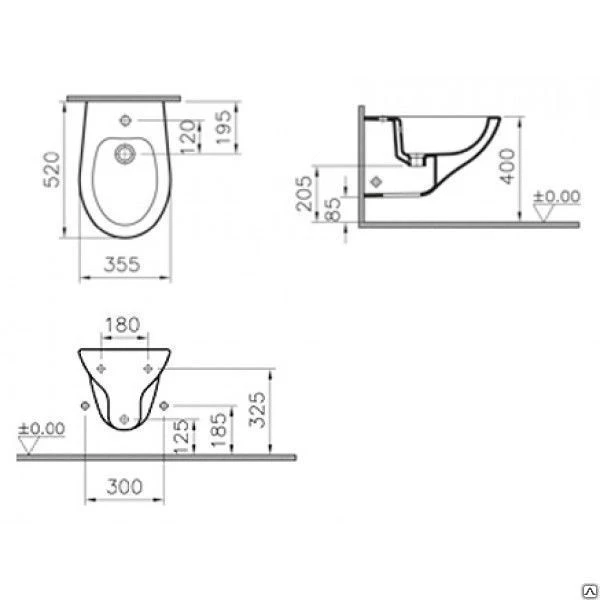 Фото Биде подвесное VitrA Arkitekt 6231B003-0290