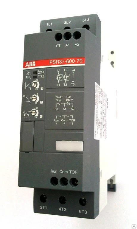 Фото Софтстартер PSR9-600-70 4кВт 400В (100-240В AC) ABB