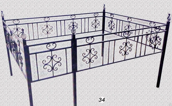 Фото Оградка кованая №8
