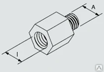 Фото Переходник М 6/М 8 резьбовой RD