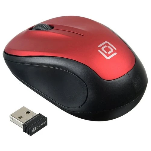 Фото Мышь Oklick 665MW Black-Red USB