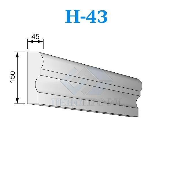 Фото Фасадные наличники из пенопласта (пенополистирола) Н-43, ПСБ-С-25Ф. Фасадный декор из пенопласта