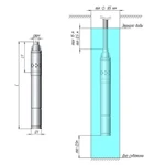 Фото №3 Насос скважинный винтовой 3" ECO VINT 3 (750 Вт, кабель-15м) винтовой, напор 105 м, 15м глубина, нержавеющая сталь