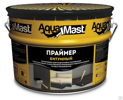 Фото Праймер битумный AquaMast (10л/8кг) до 10шт