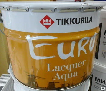 Фото Лак акрилатный EURO LACQUER AQUA полуглянцевый 2,7 л Tikkurila