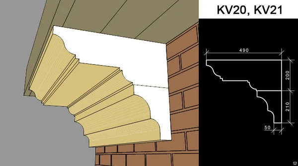 Фото Венчающий карниз KV21