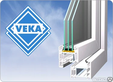 Фото Окна VEKA профиль EUROLINE трехкамерный, доставка и монтаж