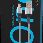 фото Кабель PERFEO USB2.0 A вилка - Micro USB вилка, серый, 1.0 мeters, КОРОБКА (U4806)